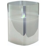 Dekordom Led candle cubo - 13cm - grey - n53 ( 025065 ) u
