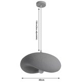 Brilagi Luster na sajli WABI SABI 1xE27/60W/230V prečnik 40 cm siva | Eponuda.com