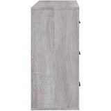  Komoda sivog hrasta sonome 80x33x70 cm od konstruiranog drva Siva | Shoptok.si