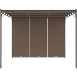  Vrtna sjenica s bočnim zastorom 3 x 3 x 2,25 m smeđe-siva | shoptok.hr