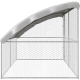  Kućica za pse s pohranom 2 pcs Srebrno 4 x 2 x 2 m Čelik | shoptok.hr