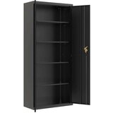 vidaXL Ormarić za spise crni 90 x 40 x 240 cm čelični | shoptok.hr