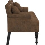  Klupa s jastucima smeđa 120,5x65x75 cm umjetna koža | shoptok.hr