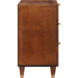 vidaXL Noćni ormarići Smeđa Stol i čvrsto drvo manga od trske | shoptok.hr