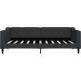 vidaXL Dnevni krevet s madracem crni 90 x 190 cm od tkanine | shoptok.hr