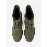 Shelvt marka niezdefiniowana Women's green lace-up ankle boots | shoptok.hr