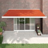  Tenda na uvlačenje narančasto-smeđa 4 5x3 m tkanina i aluminij | shoptok.hr