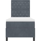 Krevet s opruga kutije s madracem Tamno siva 80 x 200 cm Baršun | Eponuda.com