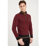Dewberry 1039 MEN'S SWEATSHIRT-PATTERNED BURGUNDY | shoptok.hr