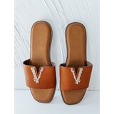 DStreet Klapki damskie SOLVINA kamelowe | shoptok.hr