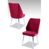Hanah home set puf fotelja, 48x90x43 cm, 2 dijela, crvena | Eponuda.ba
