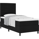  s opruga kutije s madracem Crna 90 x 200 cm tkanina | shoptok.hr