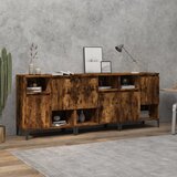  Komode 3 kom boja dimljenog hrasta 60x35x70cm konstruirano drvo | shoptok.hr
