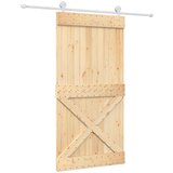 vidaXL Klizna vrata s priborom za montažu 100x210 cm masivna borovina Cijene