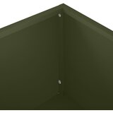  Vrtna saksija Maslinastozelena 100 x 30 x 49 cm Čelična vrata | shoptok.hr