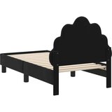  Posteljica za malčke z vzglavjem Črna 70 x 140 cm Žamet, (5000105203) | Shoptok.si