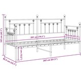 Krevet na kat Bijelo 80 x 200 cm Čelik | shoptok.hr