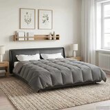  Zimska pokrivača Svijetlo siva 200 x 220 cm Mikrovlakna | shoptok.hr