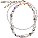 Urban Classics Accessoires Various Pearl Layering Anklet multicolor Cene