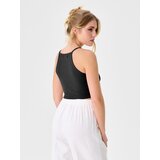 Sinsay Crop top u stilu negližea | shoptok.hr