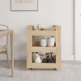 vidaXL Kuhinjska kolica boja hrasta 60 x 45 x 80 cm konstruirano drvo | shoptok.hr