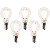 LUEDD Komplet 5 pametnih LED žarnic E14 P45 4,5W 470 lm 1800-4000K u