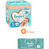 Pampers Pelene Monthly pack Premium, S5 11-15kg, 148 komada i Poklon Fresh Clean Vlažne maramice, 12x52 komada | ePonuda.com