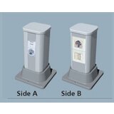 Komunikacioni stub visine 30cm od aluminijuma sa 10 slotova za module 45x45mm (ukupno 20 x 1M) NA2300CP300 | ePonuda.com