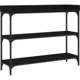  Konzolni stol s policama crni 100 x 30 x 80 cm | shoptok.hr