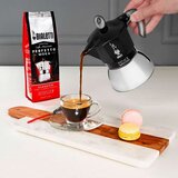  Talijanska Moka za Kavu Bialetti Moka Induction Crna Metal Nehrđajući Čelik Aluminij 100 ml 2 Tasītes | shoptok.hr