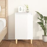 The Living Store Nočna omarica visok sijaj bela 40x35x70 cm inženirski les - Nočna Omarica, (21434802) | Shoptok.si