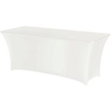 Hendi Pravokotni namizni prt brez likanja 150x760cm Jersey blago bel - 814390, (21384381) Cene
