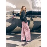 Reserved Široke hlače s naborima - pastelnoružičasto | shoptok.hr
