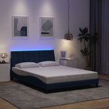  Okvir za krevet bez madraca plavi 140 x 190 cm od tkanine | shoptok.hr