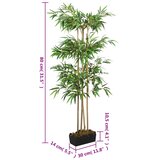  Umjetno stablo bambusa 380 listova 80 cm zeleno | shoptok.hr