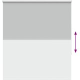 Rolo zavjesa Blackout svijetlo siva 140x175 cm Širina tkanine | shoptok.hr
