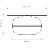 Elstead Lighting STROPNA SVETILKA Nottingham 50/33,5 cm | Shoptok.si