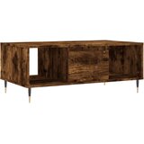 Maison Chic Klubska mizica - kavna mizica - Nizka mizica dimljeni hrast 90x50x36,5 cm inženirski les, (21753665) Cene