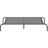 vidaXL dvignjena pasja postelja siva 130x80x20 cm tekstilen in jeklo | Shoptok.si