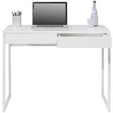 Hom`in pisalna miza kovina, leseni material bela | Shoptok.si