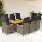  9-dijelni vrtni blagovaonski set sivi od poliratana | shoptok.hr