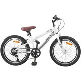Planinski Bicikl 20 Inča 6-Speed za 5-8 godina Bijelo