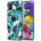 Cadorabo Primer združljiv s Samsungom z listi banane - zaščitni pokrov iz silikona TPU s cvetličnim vzorcem, (20569318) | Shoptok.si
