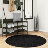  Tepih OVIEDO kratkih vlakana crni Ø 120 cm | shoptok.hr