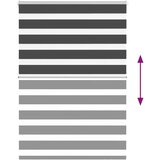 vidaXL idaxl zebra senčilo črna 115x150 cm tkanina širina 110,9 cm poliester | Shoptok.si