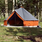  Obiteljski šator tipi 12 osoba sivo-narančasti vodootporni | shoptok.hr