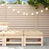 Maison Chic Vrtni stolček - Vrtni stoli za noge z blazino 2 kosa trdna borovina JS983, (21878369) | Shoptok.si
