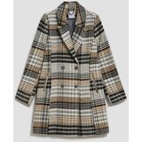 Marisse Double-Breasted Check Coat | shoptok.hr