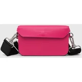 AllSaints Usnjena torbica roza barva