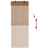Rolo zavjesa Smeđa 60 x 160 cm Bambus | shoptok.hr